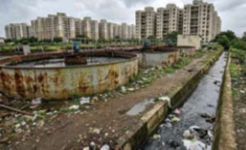 साेसायटियाें के सीवेज ट्रीटमेंट प्लांट में बड़ा घाेटाला ?